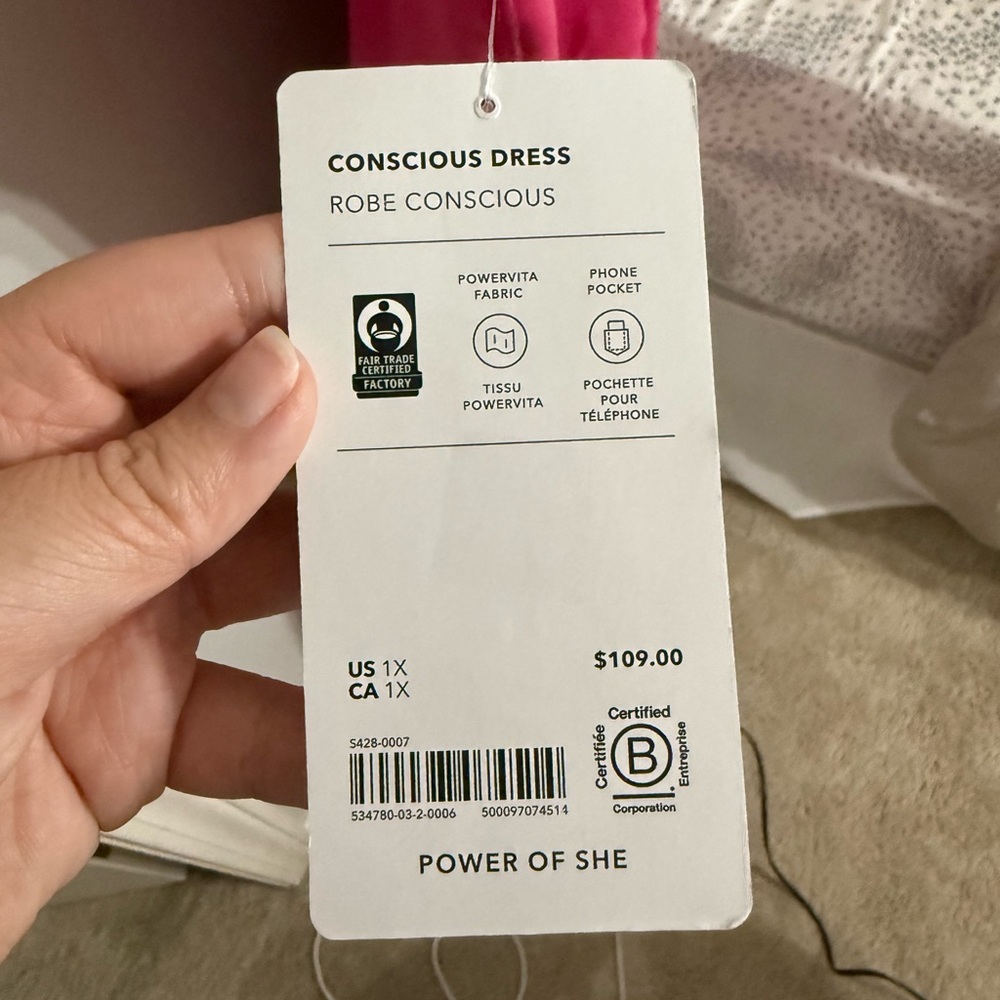Athleta Conscious Dress with PowerVita Fabric